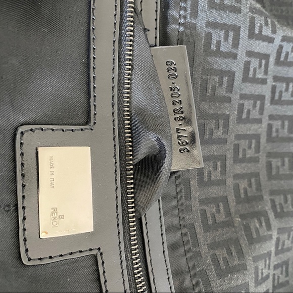 Fendi Zucchino canvas large shoulder bag - Picture 10 of 12